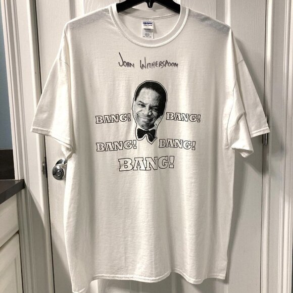 Vintage John Witherspoon Autographed BANG! Retro T-Shirt 2XL - Picture 1 of 4